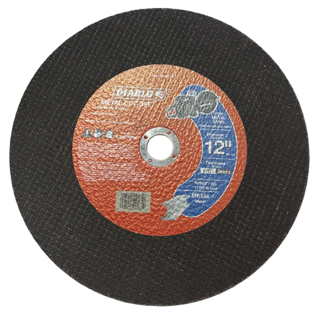 Diablo 12" x 1/8" x 1" Gas Powered Metal High Speed Cut-Off Disc