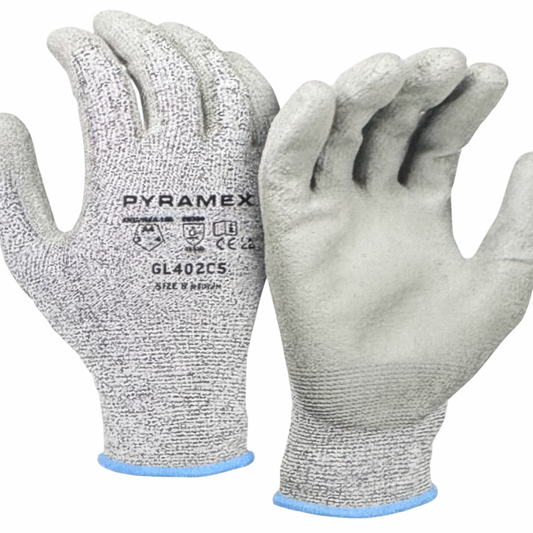 Pyramex Cut-Resistant Gloves Polyurethane Dipped Work Gloves Size 2XL