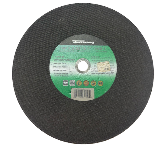 Forney 14" x 5/32" x 1" Triple Reinforced Concrete/Masonry Long Life Cutting Wheel