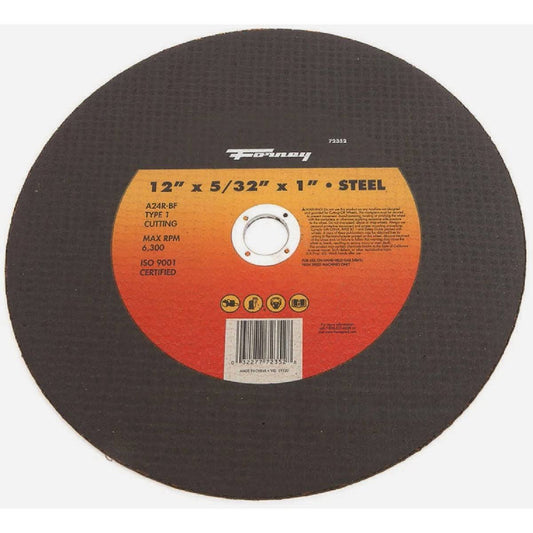Forney 12" x 5/32" x 20mm Metal Cut-Off Wheel Type 1