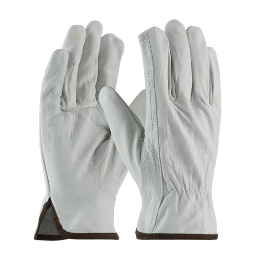 PIP Top Grain Cowhide Leather Driver Gloves - Keystone Thumb - Size Large