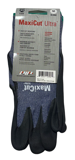MaxiCut Ultra Premium Cut Resistant Work Gloves Nitrile Coated Size Medium