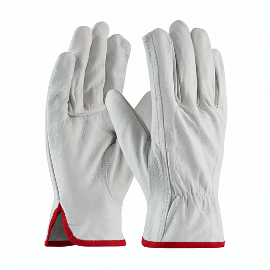 PIP Top Grain Cowhide Leather Driver Gloves - Keystone Thumb - Size Small