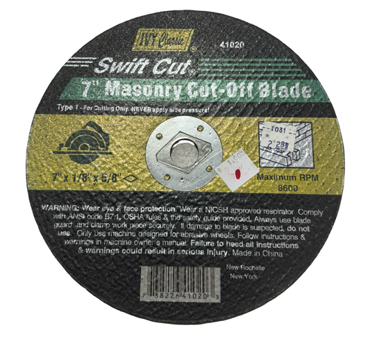 IVY Classic 7" x 1/8" x 5/8" Masonry Cut-Off Blade Type 1