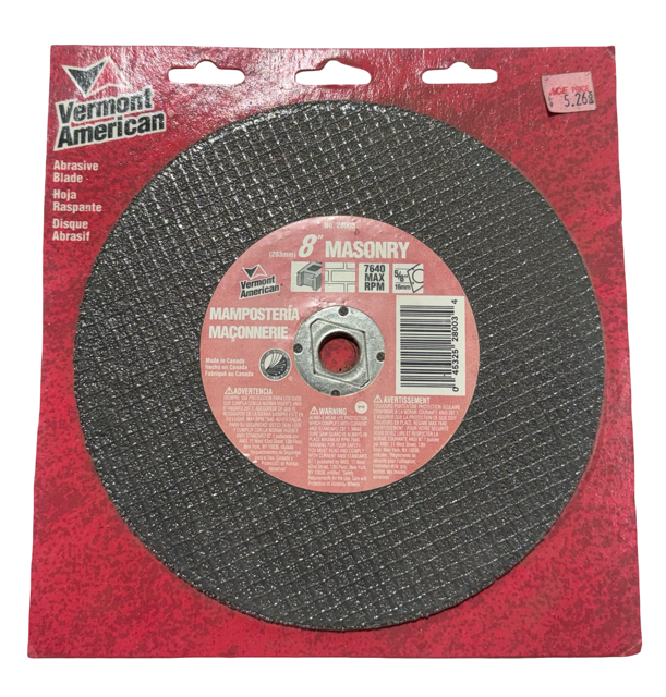 Vermont American 8" Masonry Circular Saw Blade 28003