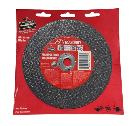 Vermont American 7-7-1/4" Masonry Circular Saw Blade 28002