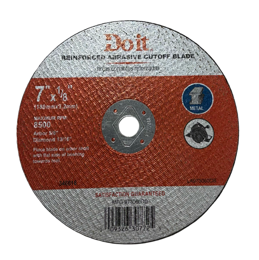 Do It Best 7" x 1/8" x DM-5/8" Reinforced Metal Cut-Off Blade