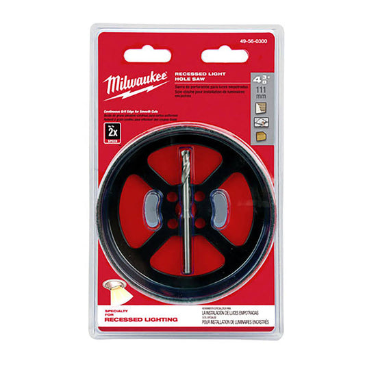 Milwaukee 4-3/8" Recessed Light Hole Saw 49-56-0300