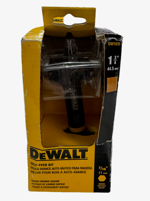 DEWALT 1-3/4" Self-Feed Wood Bit 7/16" Shank