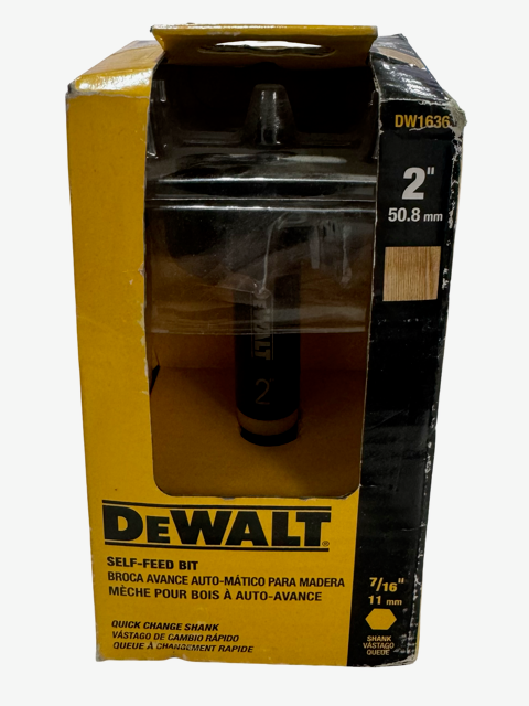 DEWALT 2" Self-Feed Wood Bit 7/16" Shank