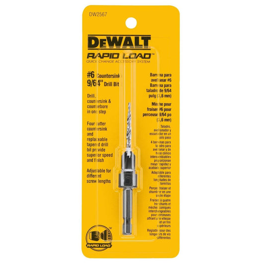 DEWALT #6 Countersink with 9/64" Drill Bit DW2567