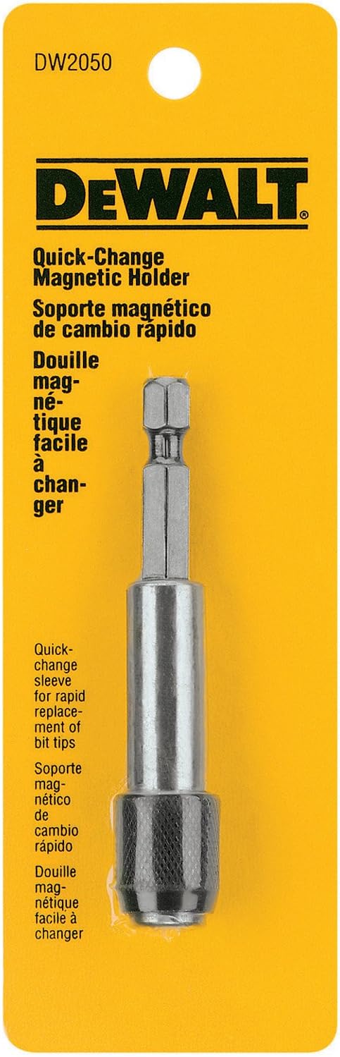 DEWALT Quick Change Magnetic Bit Tip Holder, 3" Length