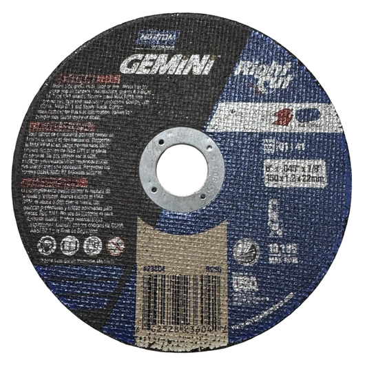 Norton GEMINI 6" x .045" x 7/8" Metal Cut-Off Wheel Type 1