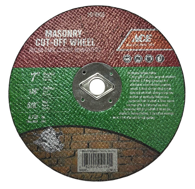 Ace 7" x 1/8" x 5/8" Masonry Cut-Off Wheel for Circular Saws