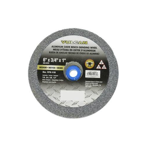 Vulcan 6" x 3/4" x 1" Bench Grinding Wheel - Aluminum Oxide - Medium