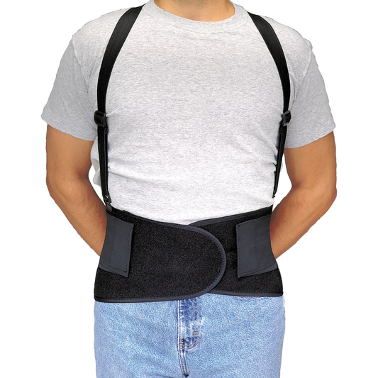 Allegro Industries, Elastic Back Support, Economy, With Detachable Suspenders, Size L