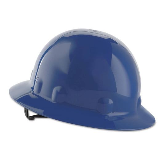 Fibre-Metal Full Brim Hard Hat with Ratchet Suspension - Blue