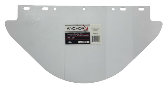 Anchor Premium Quality Visor 9-3/4" x 19", Clear Impact Resistant USA Made