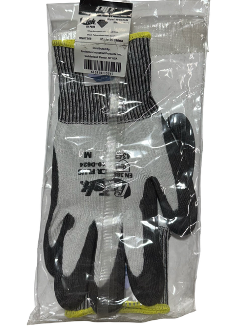 PIP G-Tek Cut-Resistant Gloves Black Polyurethane Palm Coating Size Medium