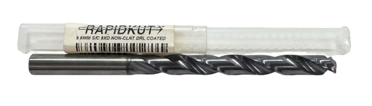 RapidKut 9.8mm Solid Carbide Drill 8xD TiAlN Coated 140° Point