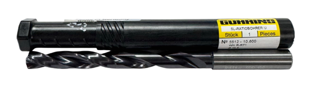 Guhring 10.6mm Solid Carbide Drill 7xD nano-FIREX Coated Coolant Thru