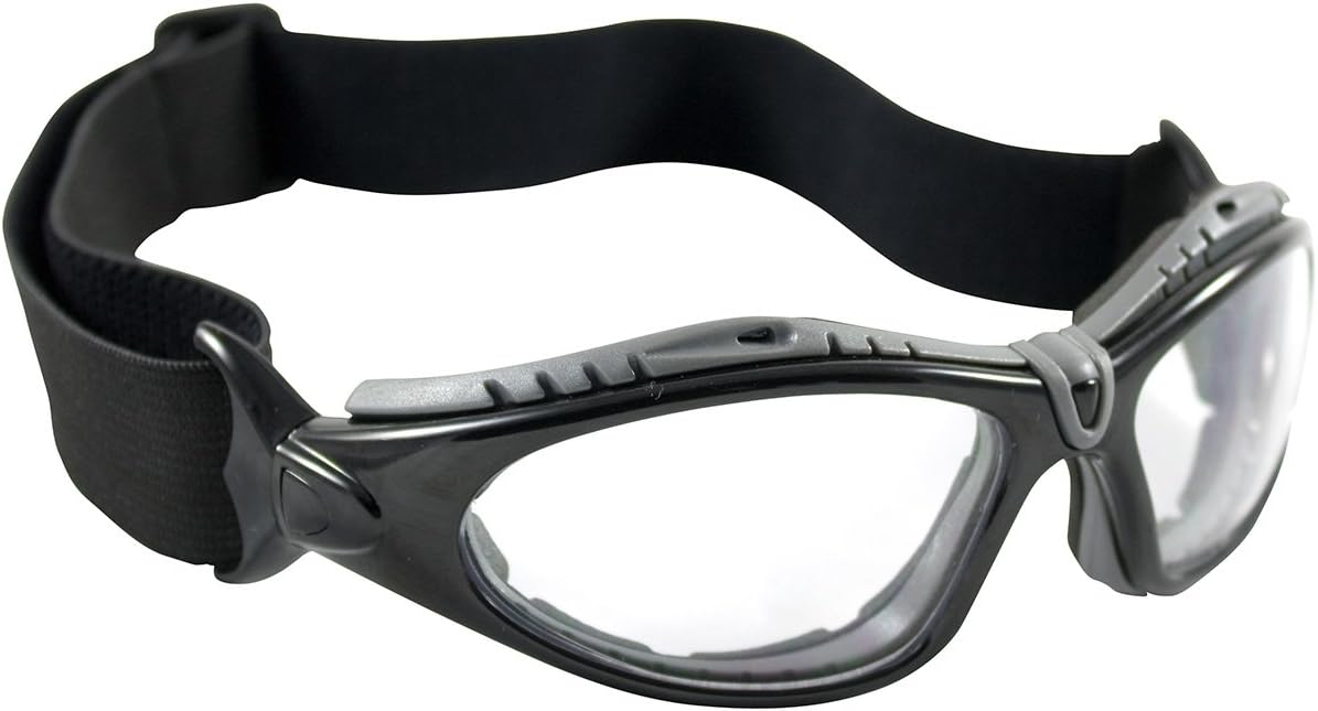 Bouton Fuselage Goggle with Black/Gray Foam Full Frame and Clear Hard Coat Anti-Fog