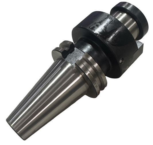 CAT40 V-Flange Shell End Mill Holder, 1-1/2" Pilot, 2.4" Projection