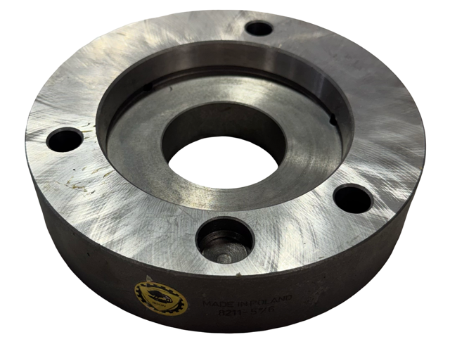 Bison 5" Fully Machined Cast Iron Adapter for 5C Collet Chucks, A1-6