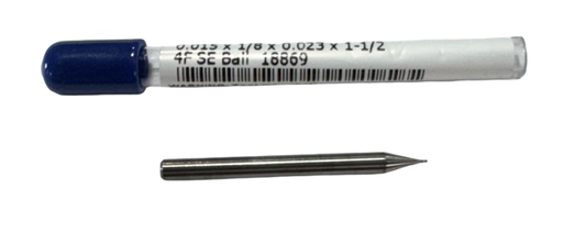 RapidKut .015" Carbide Ball End Mill 1/8" Shank 4 Flute USA Made
