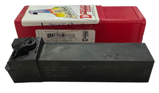 Dorian Tool MTFNR20-5D Indexable Tool Holder RH 1-1/4" x 1-1/4" x 6" USA Made