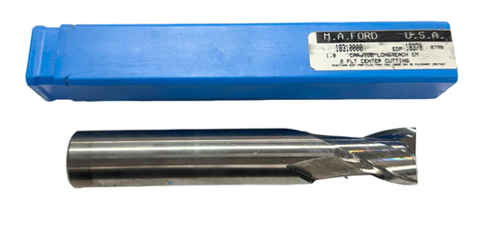 M.A. Ford 1" x 1" x 1-1/2" x 6" Carbide End Mill 2 Flute Long Reach USA Made