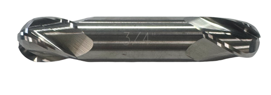 M.A. Ford 3/4" Carbide Ball Double End Mill 4 Flute Stub Length USA Made