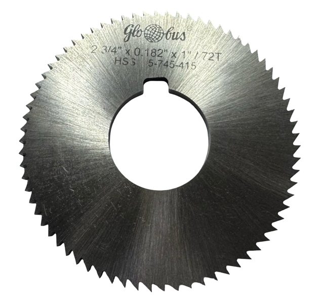 2-3/4" x .182" x 1" HSS Screw Slotting Saw - 72 Teeth - Made in Poland