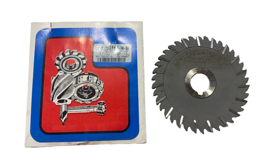 Dolfa 5" x 11/64" x 1" HSS Side Chip Staggered Teeth Metal Slitting Saw 38T