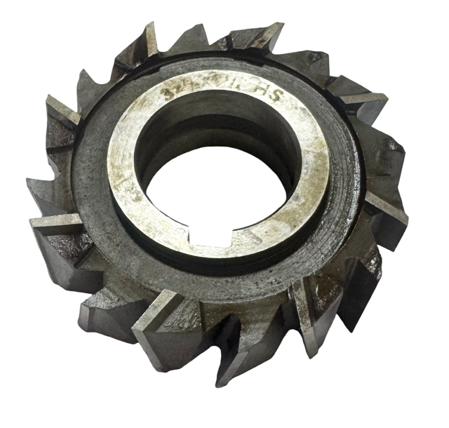 3" x 7/8" x 1-1/4" HSS Staggered Tooth Side Milling Cutter