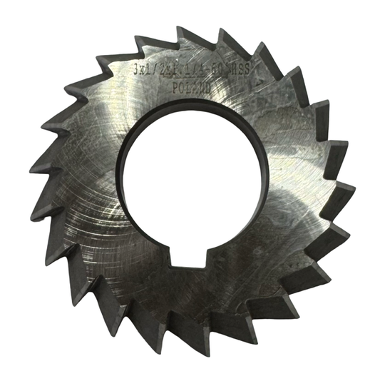 3" x 1/2" x 1-1/4" HSS Single Angle Cutter 60° Left Hand