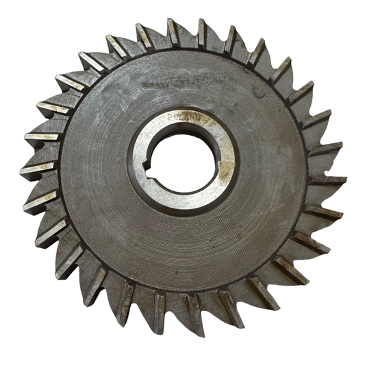 6" x 11/16" x 1-1/4" HSS Staight Tooth Side Milling Cutter