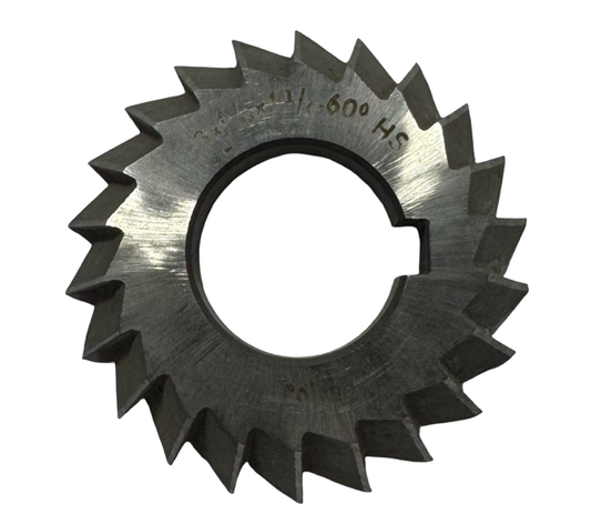 3" x 5/8" x 1-1/4" HSS Single Angle Milling Cutter 60° Left Hand