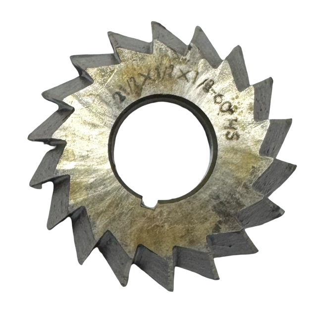 2-1/2" x 1/2" x 7/8" HSS Single Angle Milling Cutter 60° Left Hand