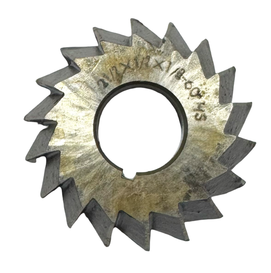 2-1/2" x 1/2" x 7/8" HSS Single Angle Milling Cutter 60° Left Hand