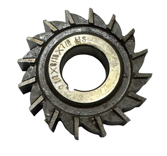 2-1/2" x 9/16" x 7/8" HSS Straight Tooth Side Milling Cutter
