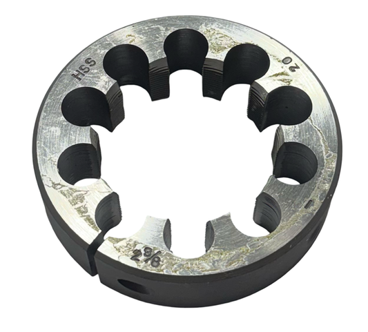 2-3/8"-20 HSS Adjustable Round Die 4" Outside Diameter - Made in Japan