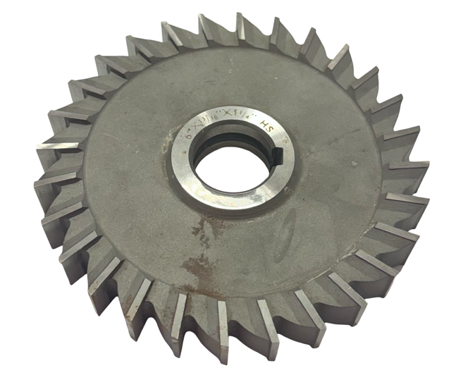 6" x 13/16" x 1-1/4" HSS Milling Cutter - Straight Tooth