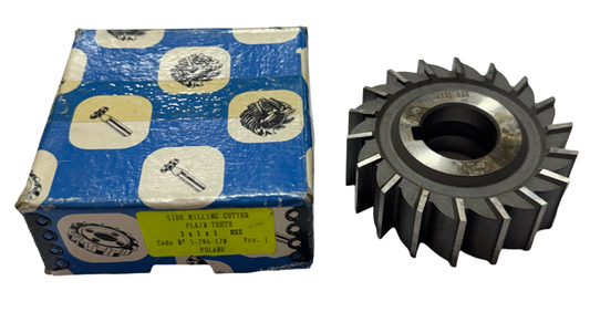 Dolfa 3" x 1" x 1" HSS Side Milling Cutter - Straight Teeth