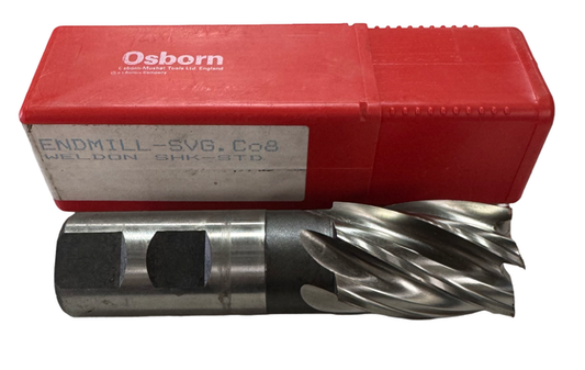Osborn 36mm Cobalt End Mill 6 Flute 32mm Shank