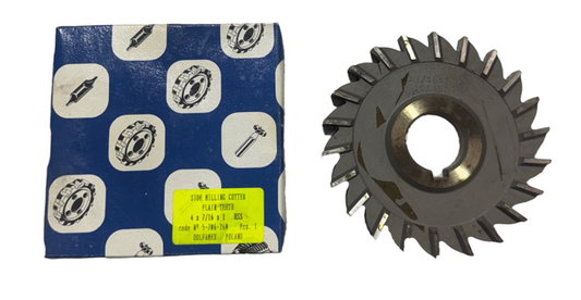 Dolfa 4" x 7/16" x 1" HSS Side Milling Cutter - Straight Teeth