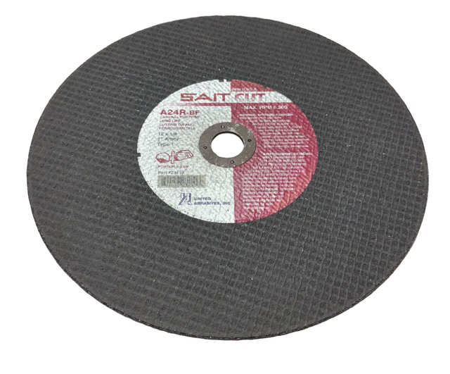 SAIT 12" x 1/8" x 1" Metal Gas Cut-Off Wheel for Portable Saws A24R-BF