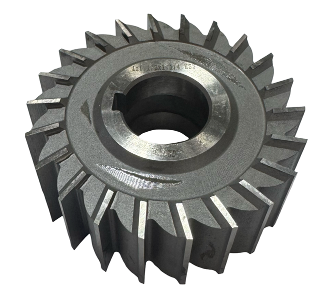 Dolfa 4" x 1-1/2" x 1-1/4" HSS Side Milling Cutter - Straight Tooth