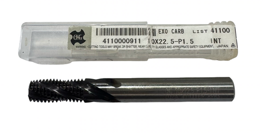OSG M14 x 1.5mm Solid Carbide Thread Mill 4 Flute AlTiN Coated