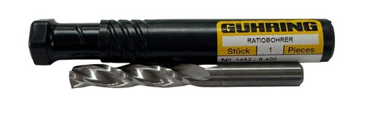 Guhring 8.4mm Solid Carbide Drill 5xD 3 Flute 150° Point